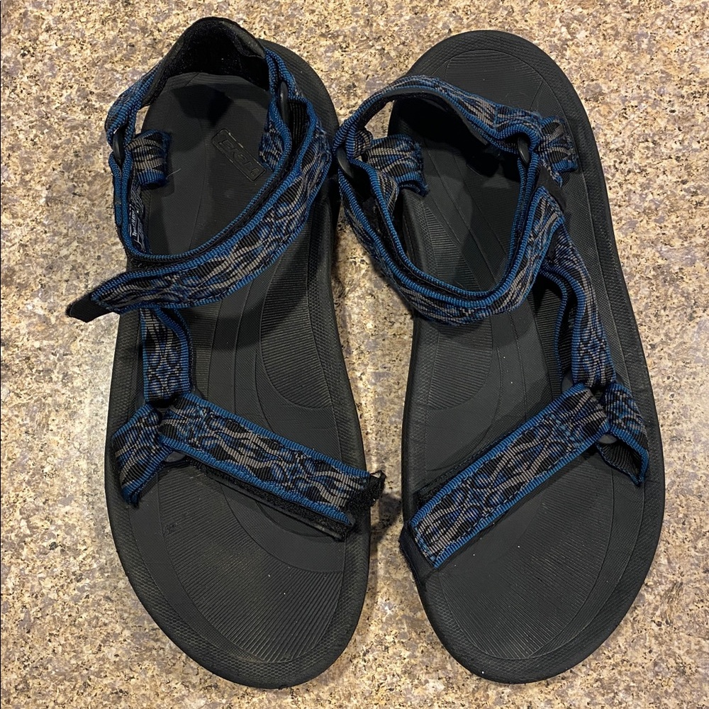 Teva Blue Black Gray Water Hiking Sport Sandals US Size 11 - Picture 10 of 17